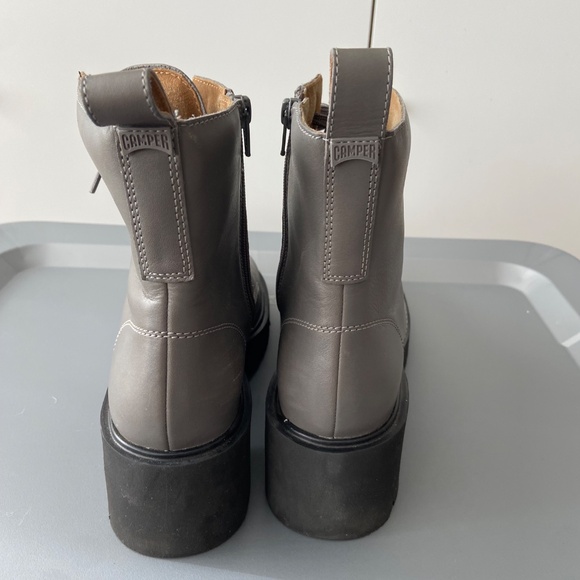 Camper Milah Boots, chunky, zip-close, gray, 41 - Picture 4 of 6